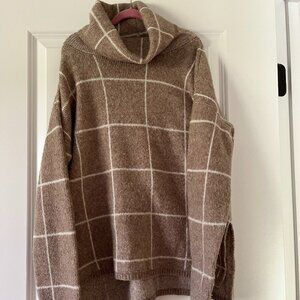 Madewell Wool Windowpane Turtleneck